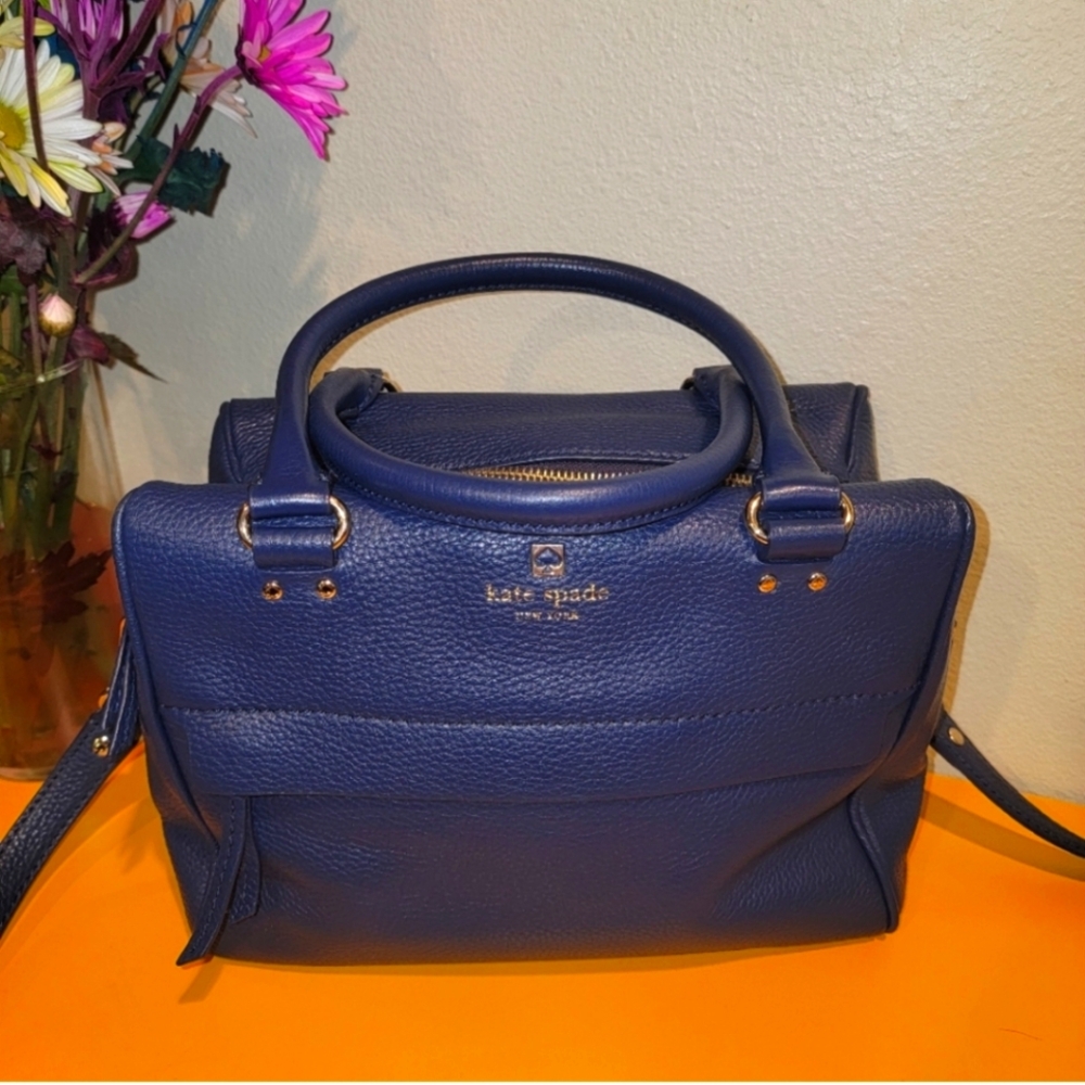 Kate Spade ♠️ Pebbled Leather Satchel EUC